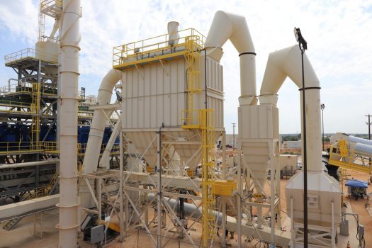 IAC_IS_FRAC_PROJ1_DRY_SAND_PLANT_BAGHOUSE_FAN_STACK_2021-01-15 Baghouse and ventilation system frac sand plant